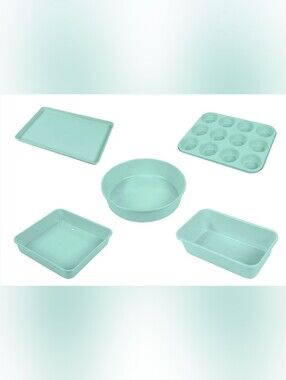 Phantom Chef 5 Piece Bakeware Set - Mint Green